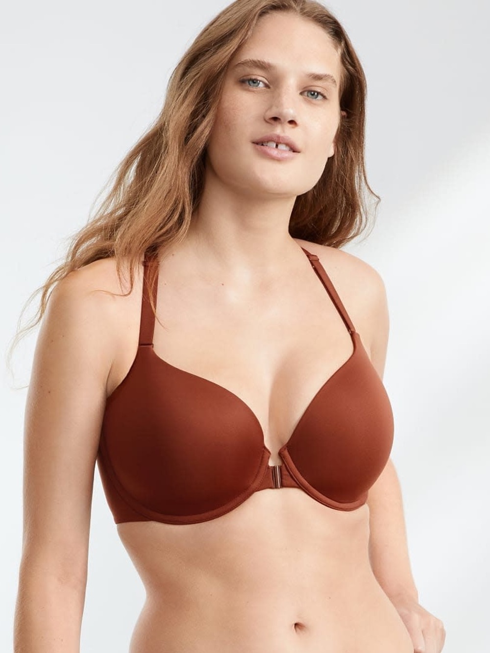 Bare The Effortless Front-Close Bra NWT Smoothing Size 34G Coco Bare Necessities